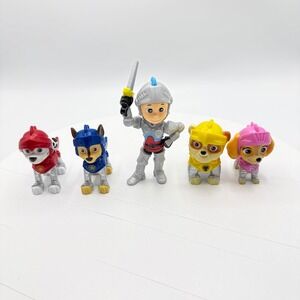 Paw Patrol Knight Ryder Figure Chase Marshall Skye Rubble Castle Medieval Armor